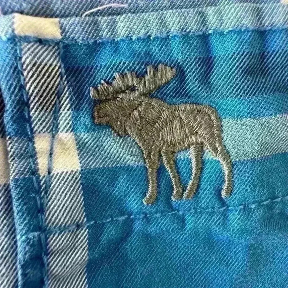 Abercrombie & Fitch Men’s Button Up Plaid Long Sleeve Shirt Lot of 3 Size Large - Picture 9 of 15